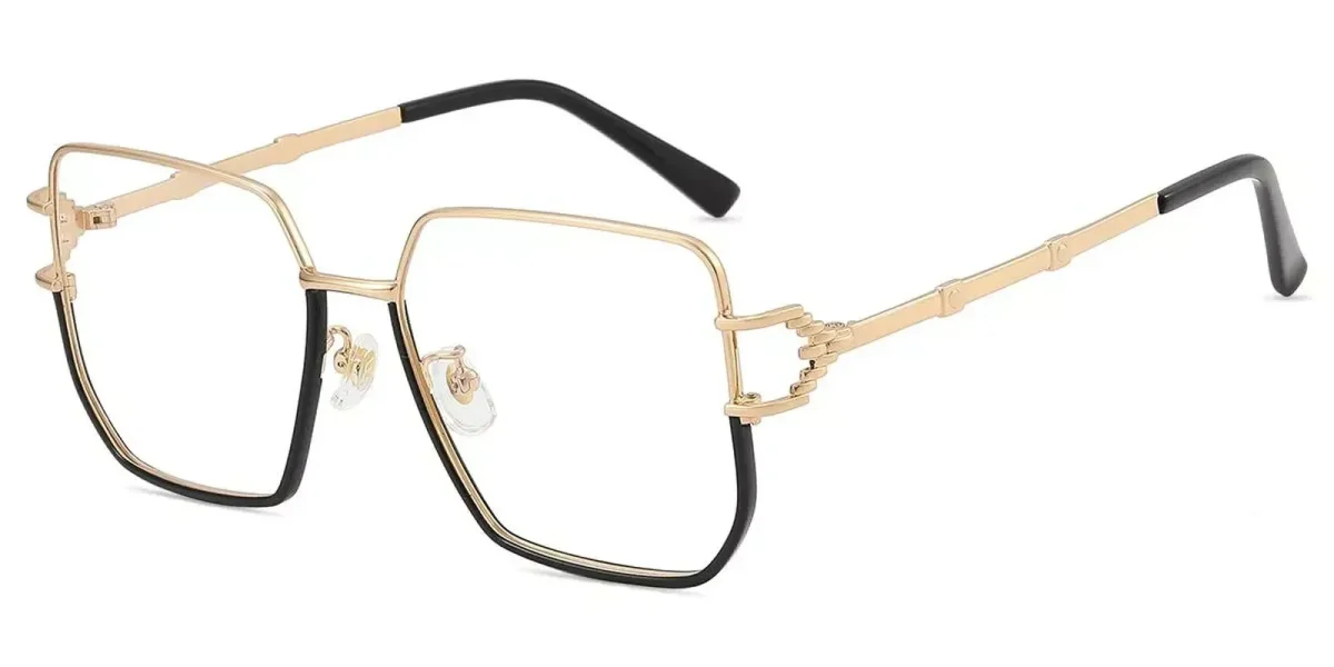 XY8012 Black, Gold Glasses 1