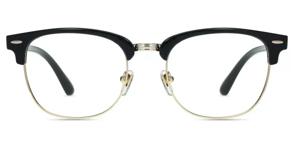 XY8010 Black, Gold eyeglass frame