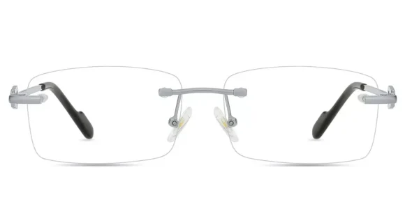 XY8018 Silver eyeglass frame