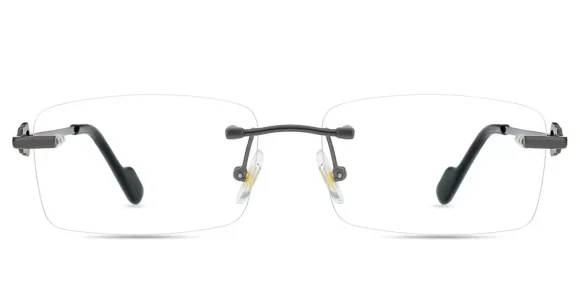 XY8018  Gunmetal eyeglass frame