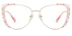XY8024  Gold, Pink, Clear Glasses 2