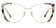 XY8024  Gold, Pattern Glasses 2