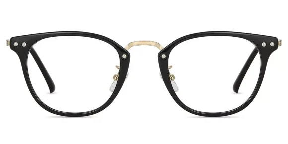 XY8035 Black, Gold eyeglass frame
