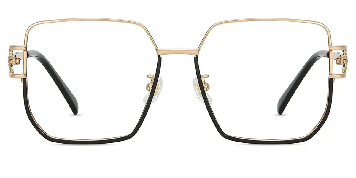 XY8012 Black, Gold Glasses 2