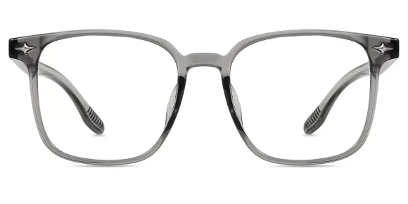 XY8041 Grey, Clear eyeglass frame