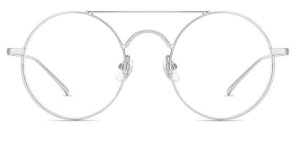 XY8013  Silver eyeglass frame