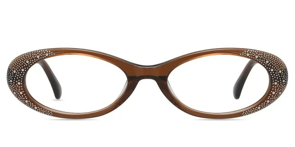 XY8014  Brown eyeglass frame