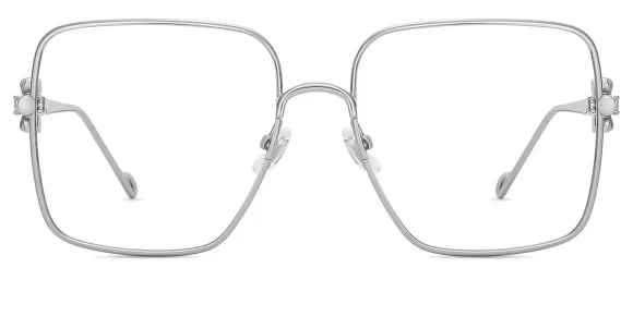 XY8026 Silver eyeglass frame