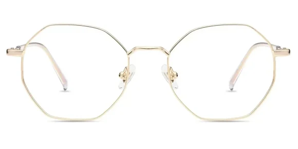 XY8054 Gold eyeglass frame