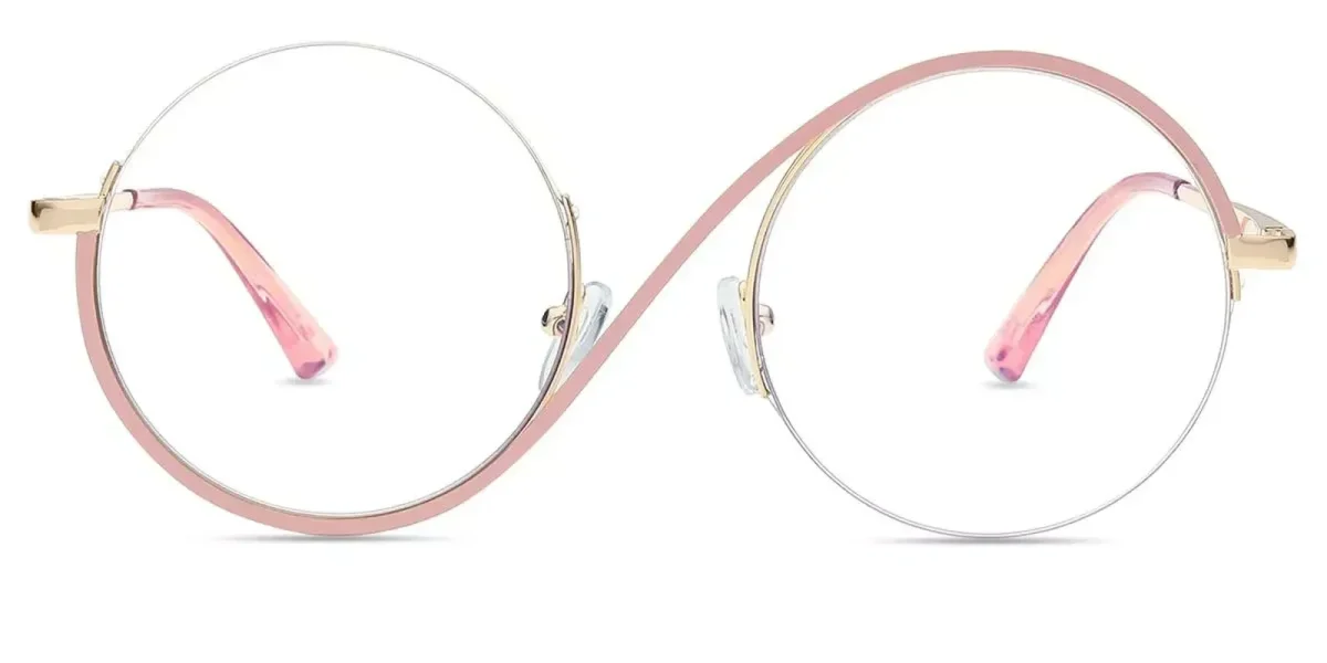 XY8023 Gold, Pink Glasses 1