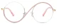 XY8023 Gold, Pink Glasses 1